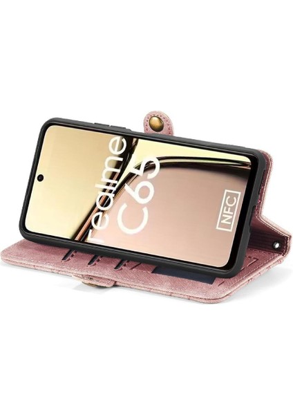 Realme C65 Flip Kapak Kılıf Için Flip Case Basit Iş Cüzdan (Yurt Dışından) modelleri