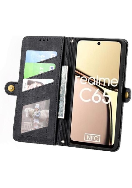 Realme C65 Flip Kapak Kılıf Için Flip Case Basit Iş Cüzdan (Yurt Dışından) fırsatları