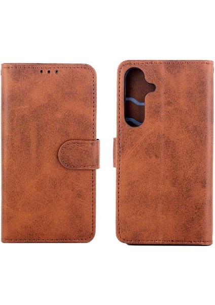 Samsung Galaxy S24 Için Filp Durumda Tam Koruma Kartı Tutucu Kickstand Pu (Yurt Dışından)