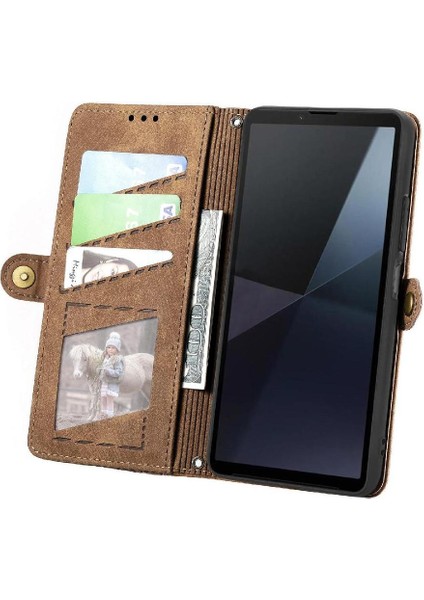 Sony Xperia 10 Vı Cüzdan Için Flip Case Basit Iş Darbeye Deri (Yurt Dışından) fiyatları