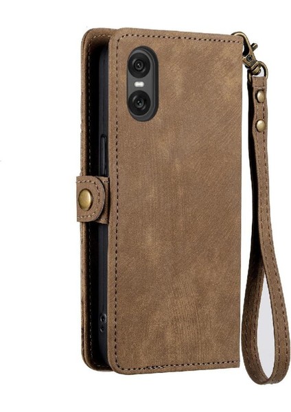 Sony Xperia 10 Vı Cüzdan Için Flip Case Basit Iş Darbeye Deri (Yurt Dışından) fırsatları