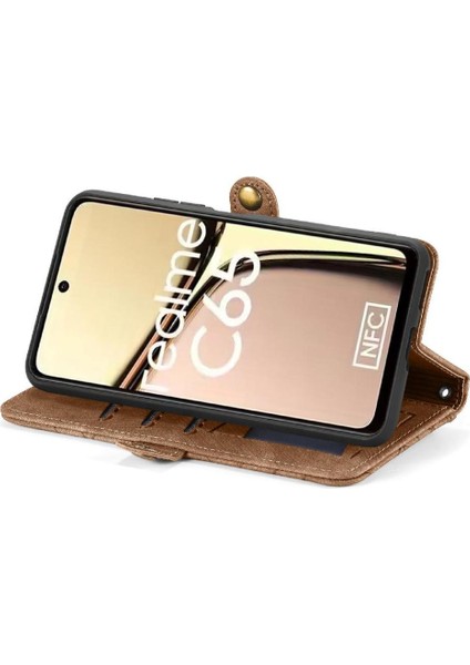 Realme C65 Flip Kapak Kılıf Için Flip Case Basit Iş Cüzdan (Yurt Dışından) fiyatları