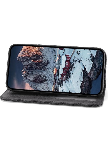 IPhone 14 Için Flip Case Pro Max Eşkenar Dörtgen Şekli Günlük Kullanım El Kayışı Standı (Yurt Dışından)