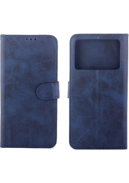 Xiaomi Poco X6 Pro Için Filp Durumda Tam Koruma Kartı Tutucu Kickstand Pu (Yurt Dışından)