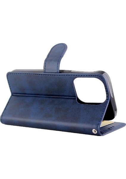 IPhone 14 Için Filp Durumda Pro Tam Koruma Kartı Tutucu Kickstand Pu (Yurt Dışından)
