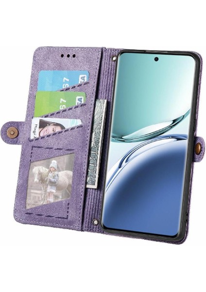 Oppo A3 Pro Için Flip Case Deri Kılıf Cüzdan Kapak Çevirin Darbeye (Yurt Dışından)