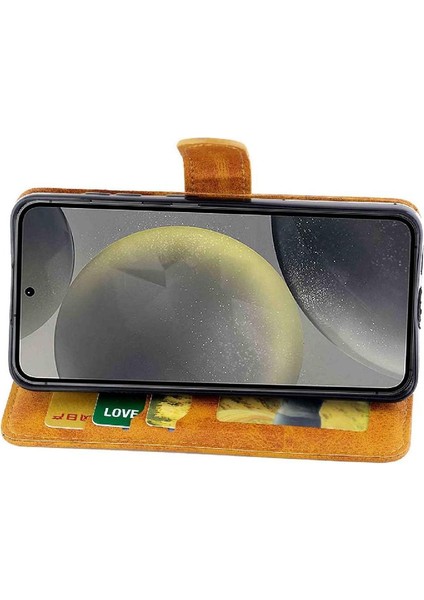 Samsung Galaxy S24 Için Filp Durumda Tam Koruma Kartı Tutucu Kickstand Pu (Yurt Dışından) fiyatları