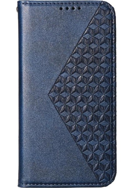 IPhone 15 Için Flip Case Artı El Kayışı Eşkenar Dörtgen Şekli Standı Cüzdan Günlük (Yurt Dışından)