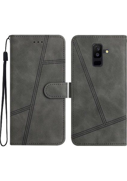 Samsung Galaxy A6 Artı 2018 Kart Yuvaları Tutucu Manyetik Tam Için Flip Case (Yurt Dışından)
