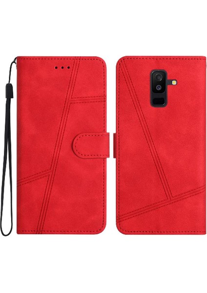 Samsung Galaxy A6 Artı 2018 Kart Yuvaları Tutucu Manyetik Tam Için Flip Case (Yurt Dışından)