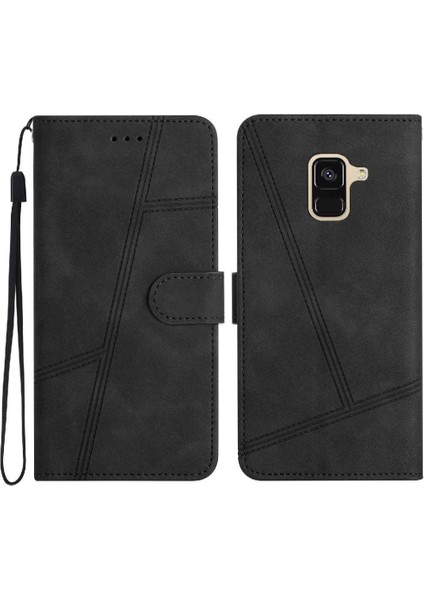 Samsung Galaxy A5 2018 Için Flip Case Cüzdan Pu Deri Flip Folio Tam (Yurt Dışından)