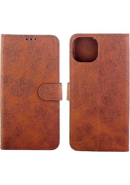 IPhone 14 Için Filp Durumda Artı Manyetik Kapatma Tam Koruma Kartı Tutucu (Yurt Dışından)