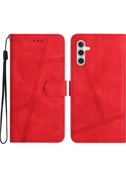 Samsung Galaxy A15 Için Flip Case 4g/5g Kart Yuvaları Tutucu Manyetik Bilek Pu (Yurt Dışından)