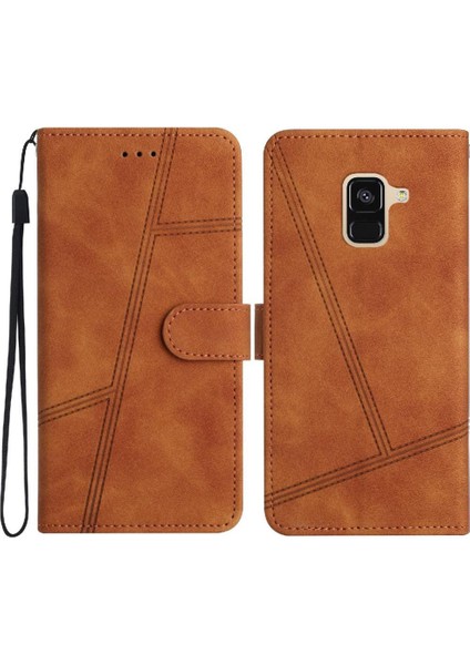 Samsung Galaxy A8 Için Flip Case 2018 Flip Folio Kart Yuvaları Tutucu Manyetik (Yurt Dışından)