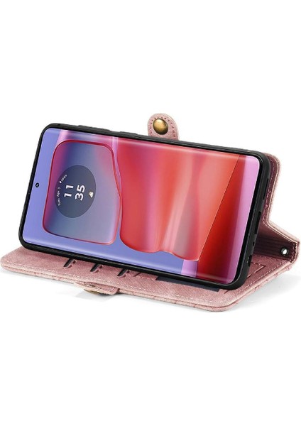 Motorola Kenar 50 Pro Için Flip Case Kapak Cüzdan Darbeye Basit (Yurt Dışından) fırsatları