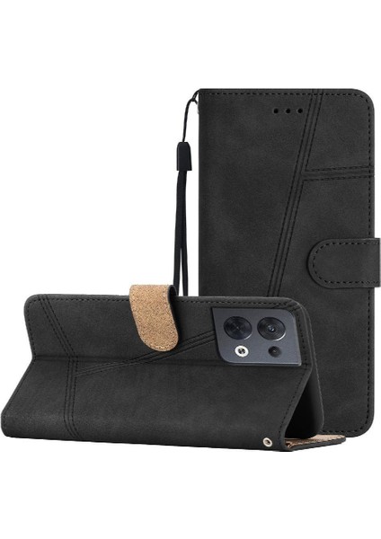 Oppo Flip 8 5g Için Flip Case Cüzdan Pu Deri Flip Folio Kart Yuvaları Bilek (Yurt Dışından)