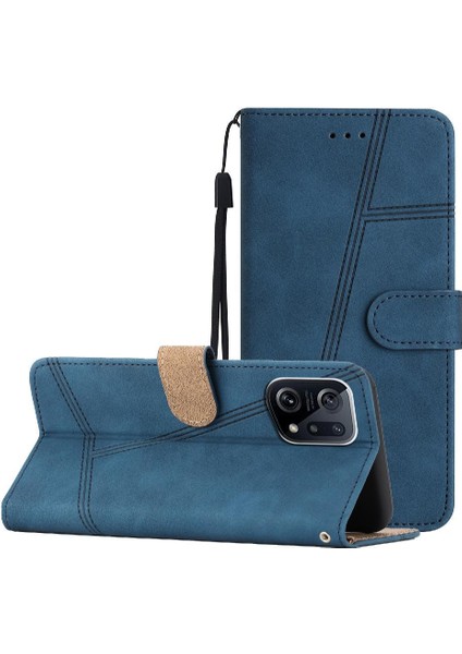 Oppo Bulmak Için Flip Case X5 Bilek Kayışı Flip Folio Tam Koruma Cüzdan (Yurt Dışından)