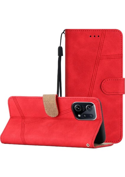 Oppo Bulmak Için Flip Case X5 Bilek Kayışı Flip Folio Tam Koruma Cüzdan (Yurt Dışından)