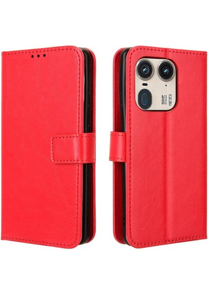 Motorola Moto X50 Ultra 5g Için Kılıf Cüzdan Kart Tutucu Kapak Çevirin Manyetik (Yurt Dışından)