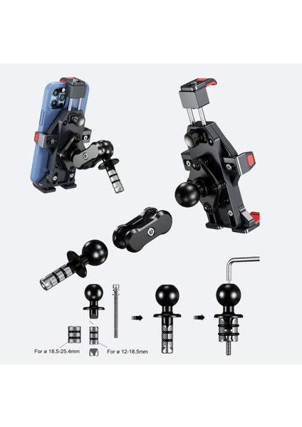 25MM Toplu Motosiklet Çatal Bağlantı Adaptörü fırsatları