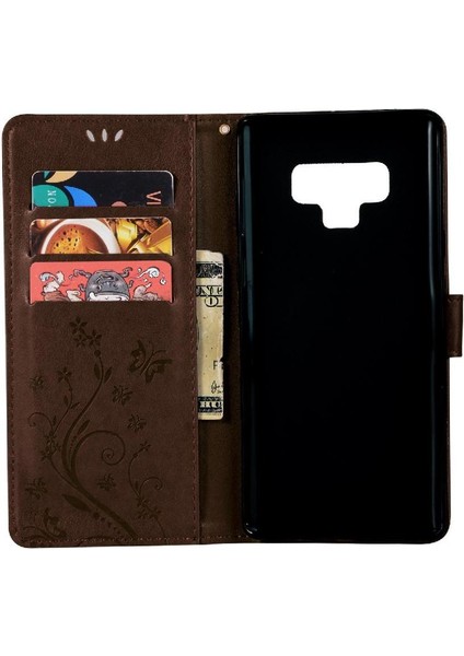 Samsung Galaxy Not 9 Bilek Kayışı Için Filp Durumda Kart Tutucu Kickstand Pu (Yurt Dışından) indirimleri