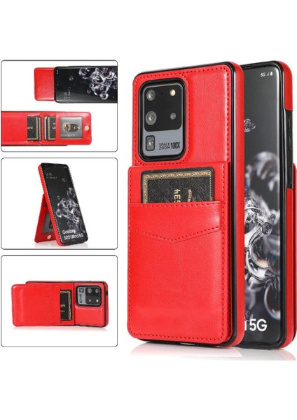 Samsung Galaxy S20 Ultra Manyetik Toka Kickstand Kılıf ile Uyumlu (Yurt Dışından)
