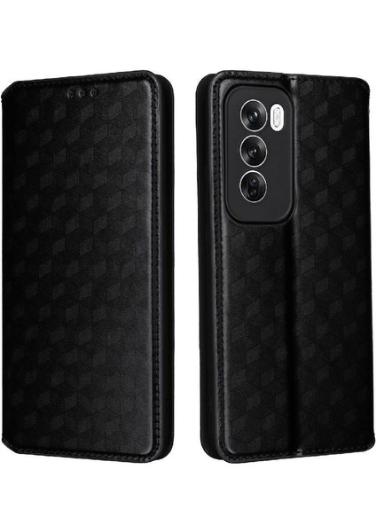 Oppo Oppo 12 Pro 5g Için Flip Case Cüzdan Pu Deri Kart Yuvaları Tutucu (Yurt Dışından)