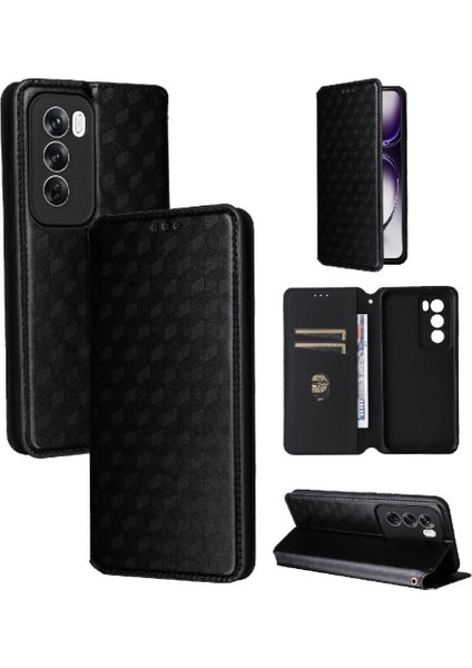Oppo Oppo 12 5g Manyetik Kapatma Kart Yuvaları Tutucu Pu 3D Için Flip Case (Yurt Dışından) indirimleri
