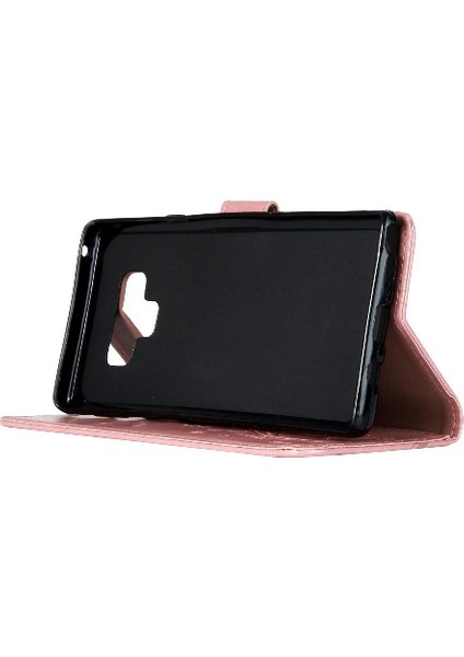 Samsung Galaxy Not 9 Bilek Kayışı Için Filp Durumda Kart Tutucu Kickstand Pu (Yurt Dışından) modelleri