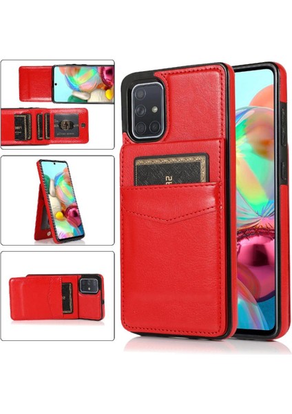 Samsung Galaxy A71 5g Premium Deri Manyetik Toka ile Uyumlu (Yurt Dışından)