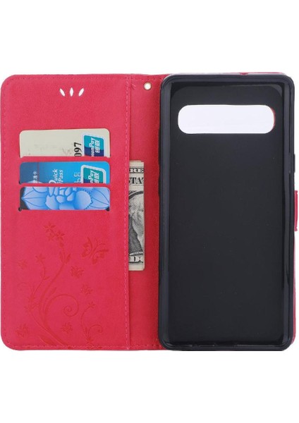 Samsung Galaxy S10 Için Kickstand Durumda Bilek Kayışı Manyetik Kapatma Pu (Yurt Dışından)