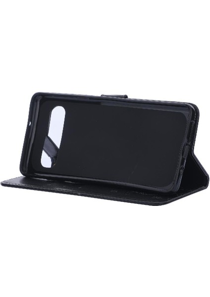 Samsung Galaxy S10 Için Kickstand Durumda Bilek Kayışı Manyetik Kapatma Pu (Yurt Dışından)
