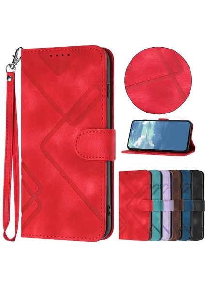 Kart Yuvası Standı Pu Flip ile Xiaomi Poco F6 Manyetik Kapak Için Flip Case (Yurt Dışından)