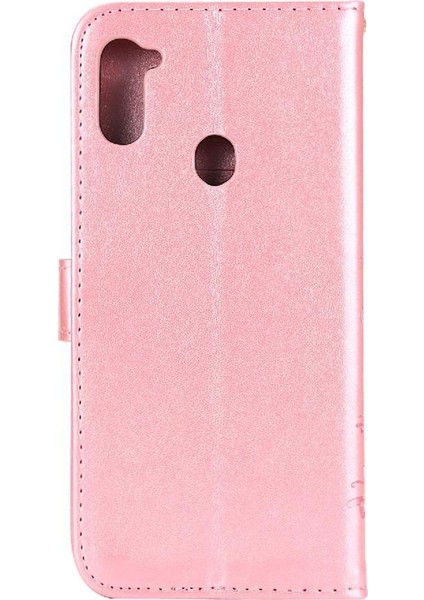 Samsung Galaxy A11 Için Kickstand Durumda Kart Tutucu Pu Deri Bilek (Yurt Dışından)
