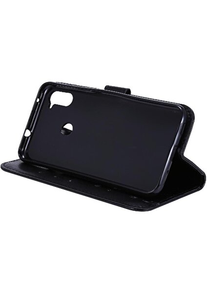 Mays Shop Samsung Galaxy A11 Için Kickstand Durumda Kart Tutucu Pu Deri Bilek (Yurt Dışından)