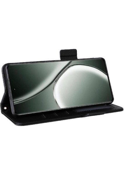Realme Gt 6 Için Flip Case Pu Deri Manyetik Cüzdan Yan Toka Kartı (Yurt Dışından)