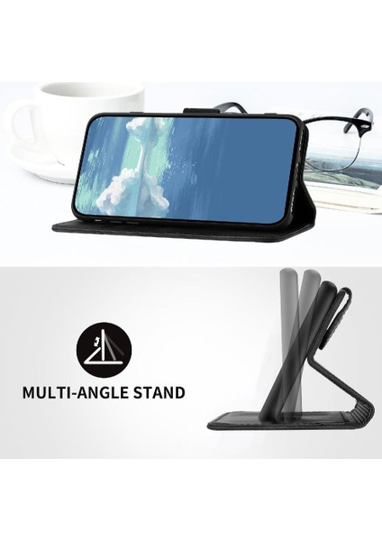 Kart Yuvası Standı ile Realme C33 Için Flip Case Pu Deri Manyetik Kapak (Yurt Dışından)