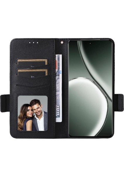 Realme Gt 6 Için Flip Case Pu Deri Manyetik Cüzdan Yan Toka Kartı (Yurt Dışından)
