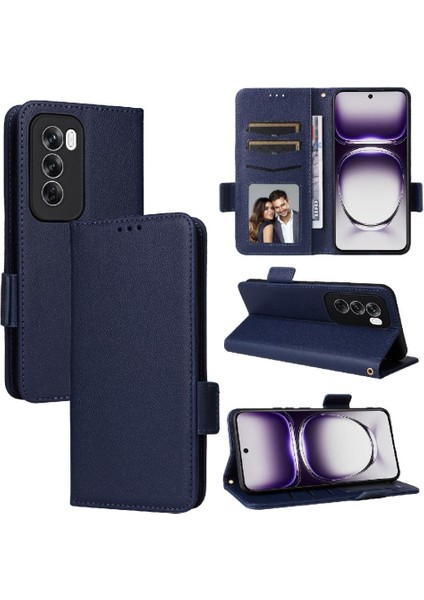 Oppo Oppo 12 5g Için Flip Case Kart Yuvaları Tutucu Yan Toka Cüzdan Pu (Yurt Dışından) modelleri