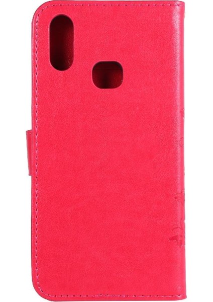 Samsung Galaxy A10S Kickstand Manyetik Kapatma Pu Deri Için Filp Durumda (Yurt Dışından)