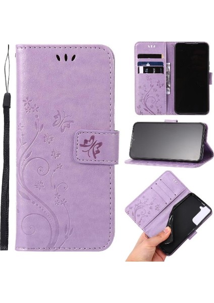 Samsung Galaxy S22 5g Kickstand Kart Tutucu Manyetik Kapatma Için Filp Durumda (Yurt Dışından)