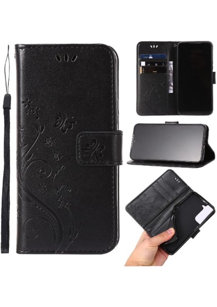 Samsung Galaxy S22 5g Kickstand Kart Tutucu Manyetik Kapatma Için Filp Durumda (Yurt Dışından)