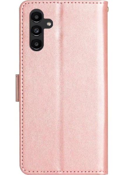 Samsung Galaxy A35 Kickstand Manyetik Kapatma Bilek Kayışı Pu Için Filp Durumda (Yurt Dışından)