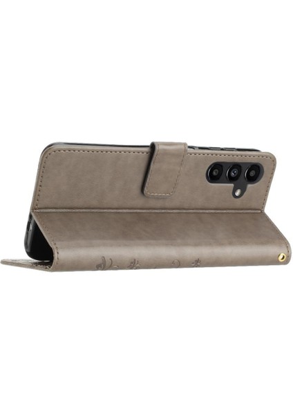 Samsung Galaxy A35 Kickstand Manyetik Kapatma Bilek Kayışı Pu Için Filp Durumda (Yurt Dışından)
