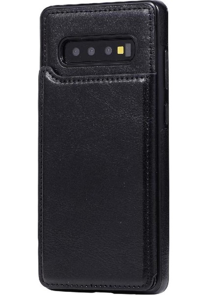 Kart Tutucu Çift ile Samsung Galaxy S10 Artı Pu Deri Için Cüzdan Kılıf (Yurt Dışından)