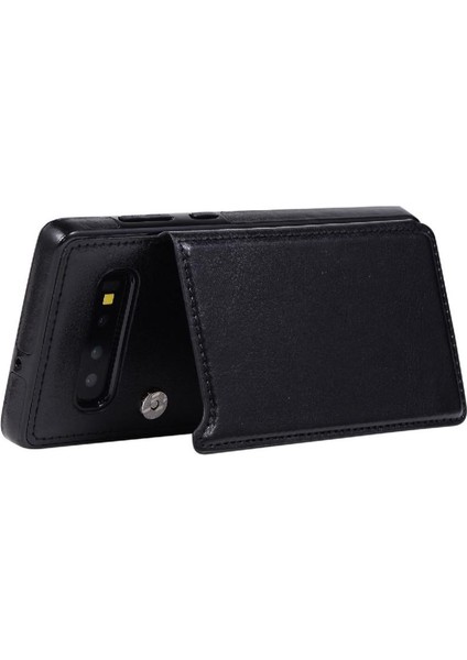 Kart Tutucu Çift ile Samsung Galaxy S10 Artı Pu Deri Için Cüzdan Kılıf (Yurt Dışından)