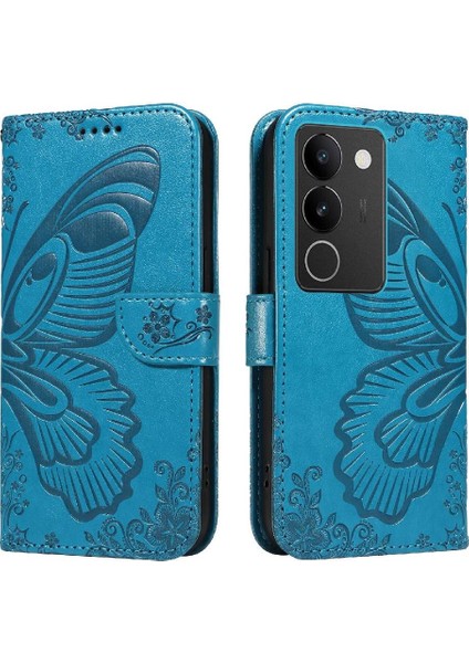 Vıvo V29 5g Için Flip Case Kredi Kartı Yuvası ile Ayrılabilir El Kayışı Yüksek (Yurt Dışından)