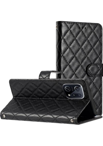 Oppo Bulmak Için Flip Case X5 Kickstand Manyetik Folio Pu Deri Cüzdan Kart (Yurt Dışından)