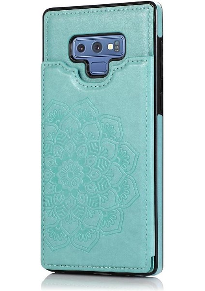 Samsung Galaxy Not 9 Flip Darbeye Pu Için Kart Tutucu Kılıf ile Cüzdan (Yurt Dışından)
