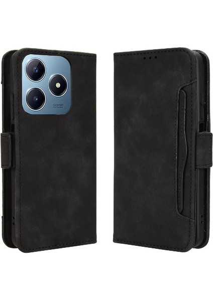Realme C63 4g Için Kılıf Deri Cüzdan Kapak Manyetik Kapatma Ayarlanabilir (Yurt Dışından)
